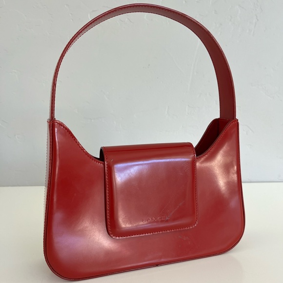 Auth LANCEL Patent Leather Bag - Picture 1 of 9
